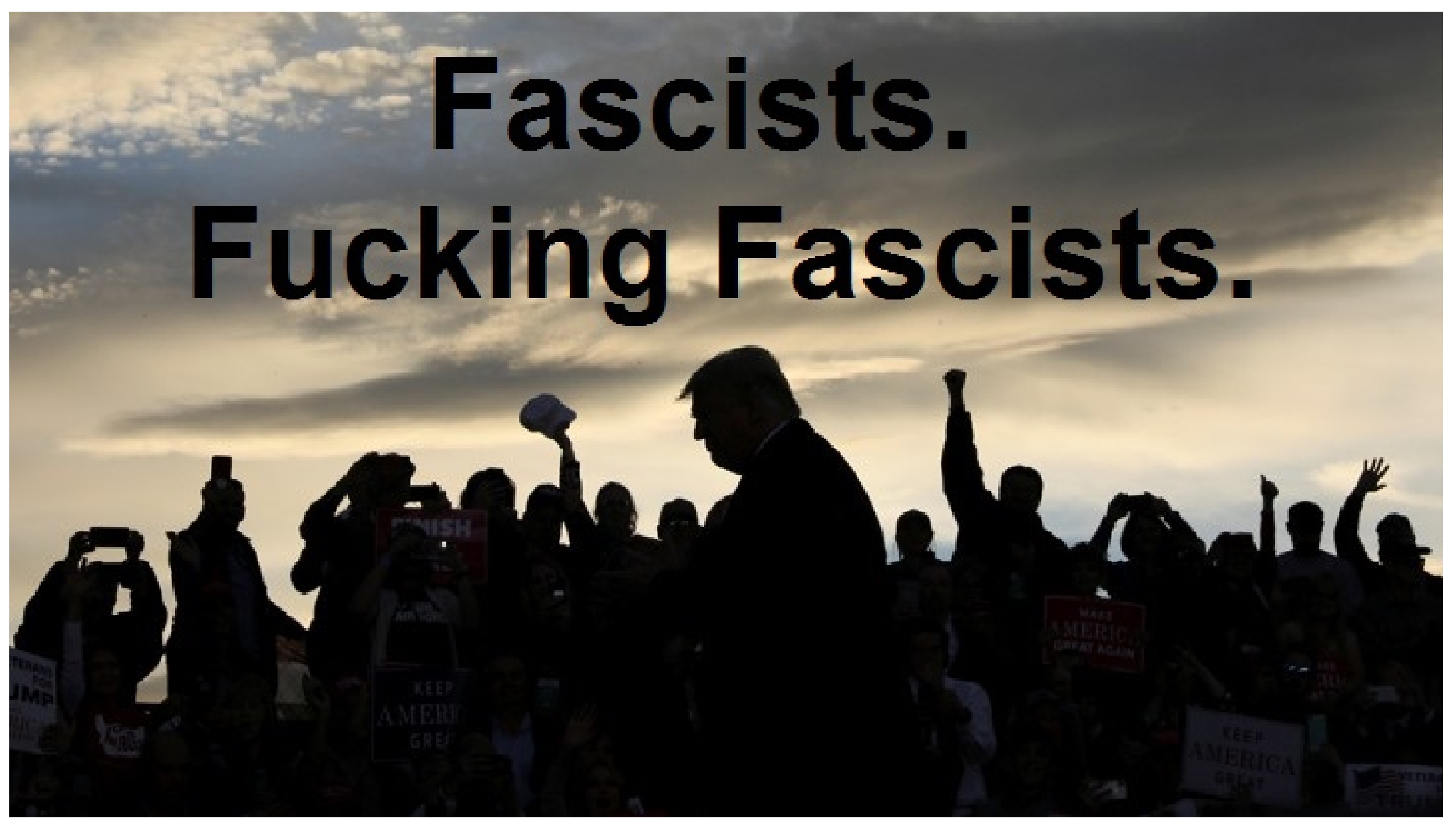 Fascists, fucking Fascists.