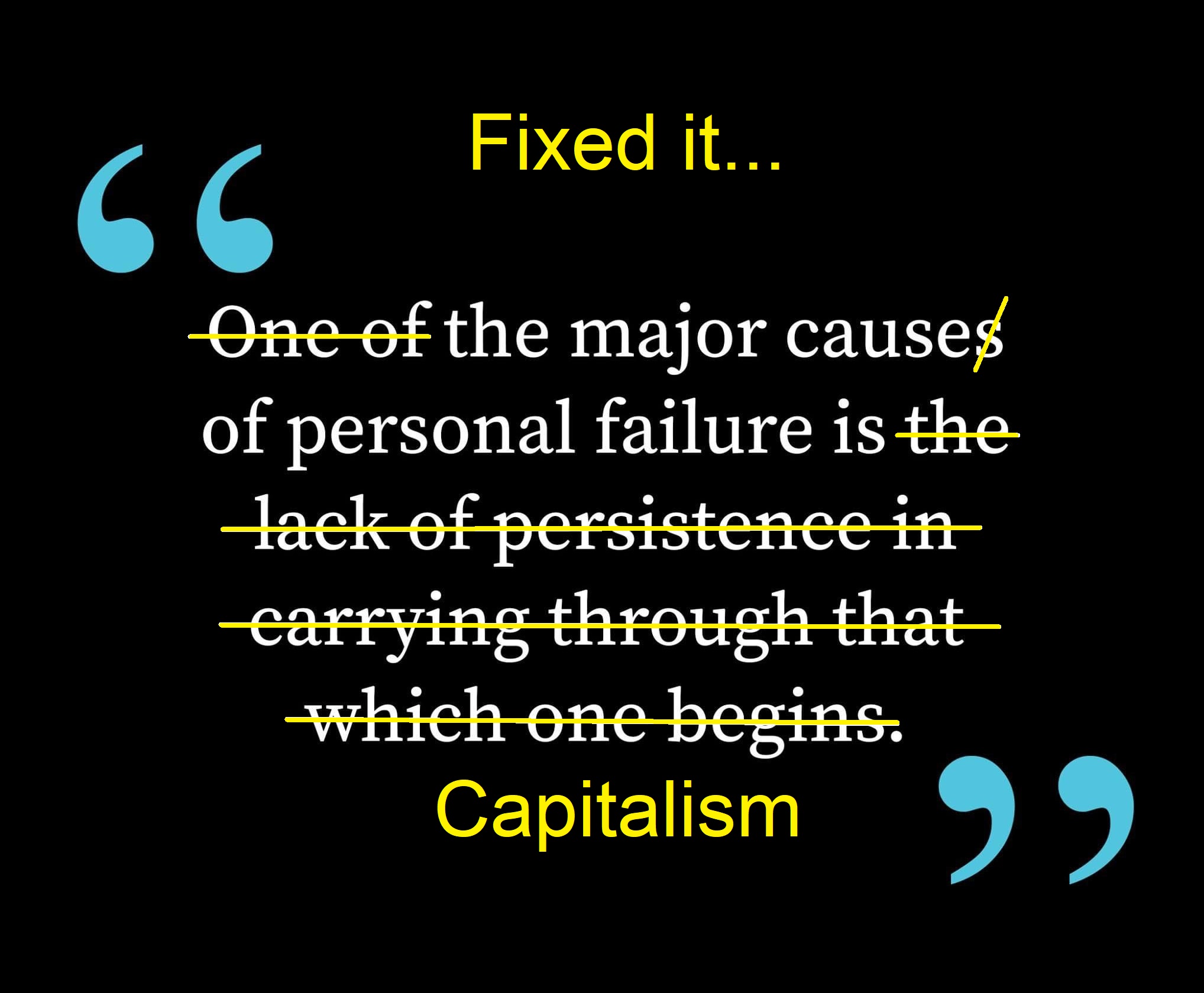 Capitalism - fix
